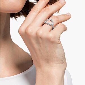 Swarovski The Elements ring
Air element, White, Rhodium plated